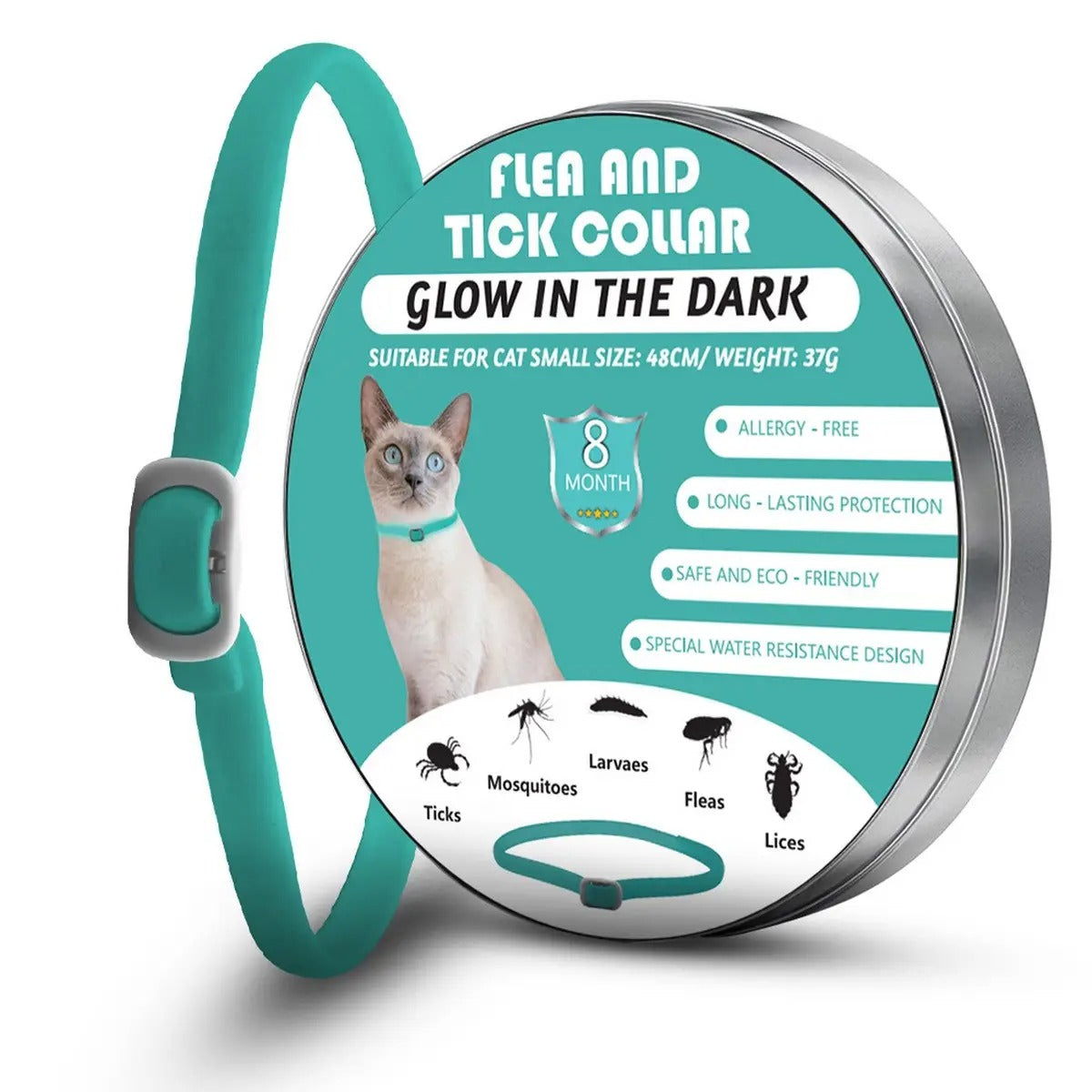 Glow Pet Flea and Tick Collar for Dogs and Cats_CWMM6500