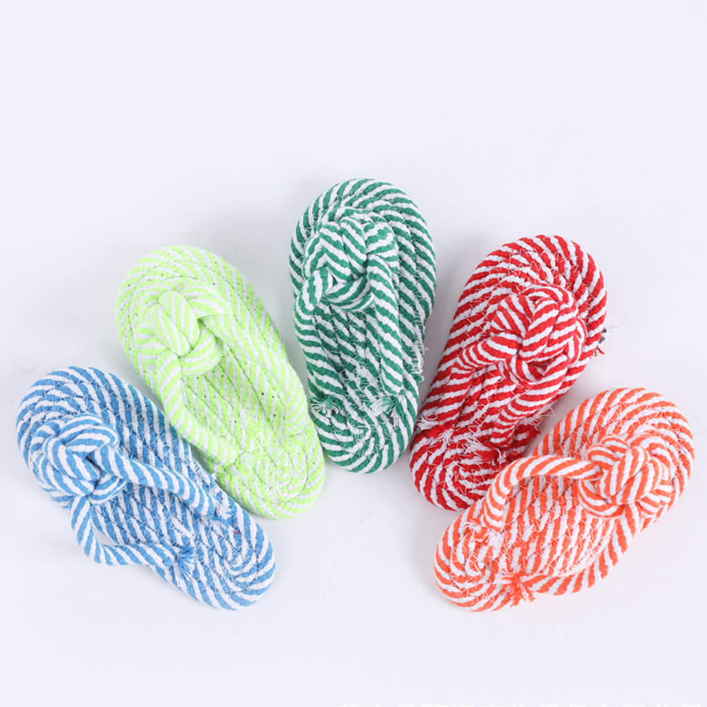 Candy Color Rope Dog Toy – Slipper Design_CWMM8029