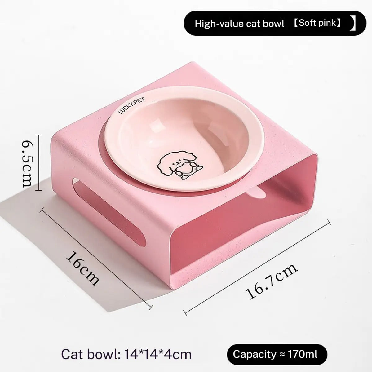 Non-Slip Elevated Cat & Dog Feeder Bowl_CWMM5943