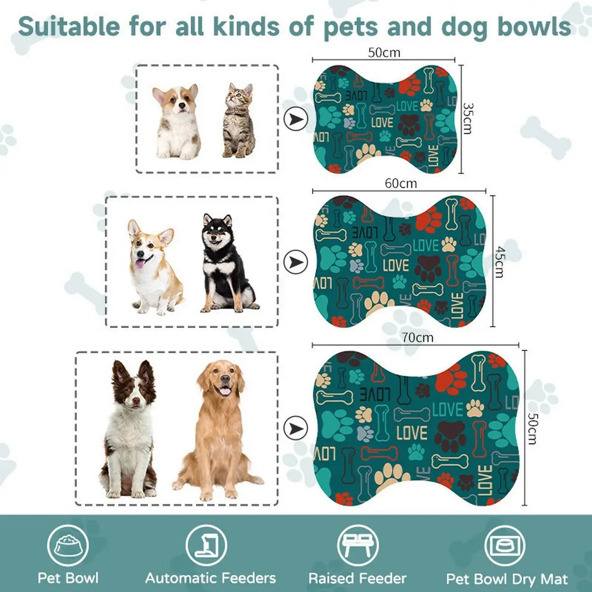 Bone-Shaped Diatom Pet Mat – Absorbent & Quick-Dry_CWMM6080