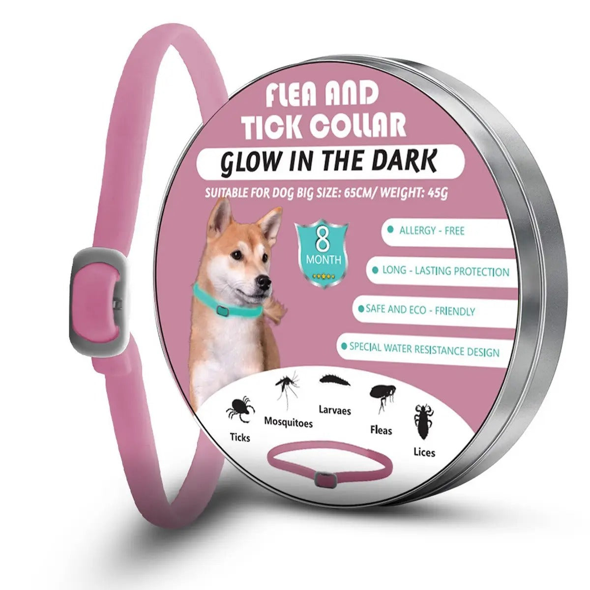 Glow Pet Flea and Tick Collar for Dogs and Cats_CWMM6500