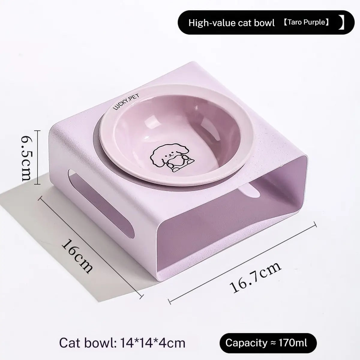 Non-Slip Elevated Cat & Dog Feeder Bowl_CWMM5943