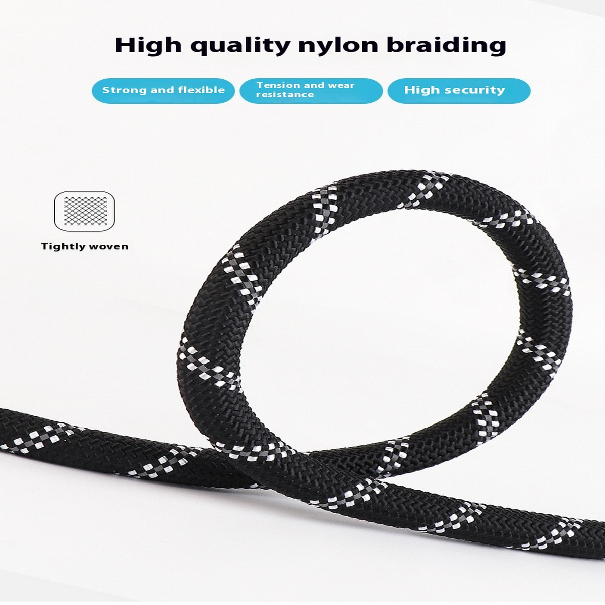 Anti-Choke Reflective Dog Leash for Large Dogs_CWMM7444