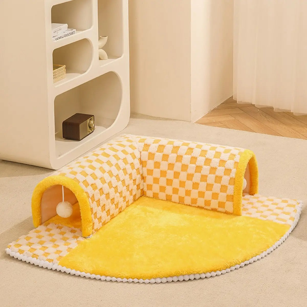 4-Season Cat Tunnel Bed, Removable, Secure & Cozy_CWMM7043
