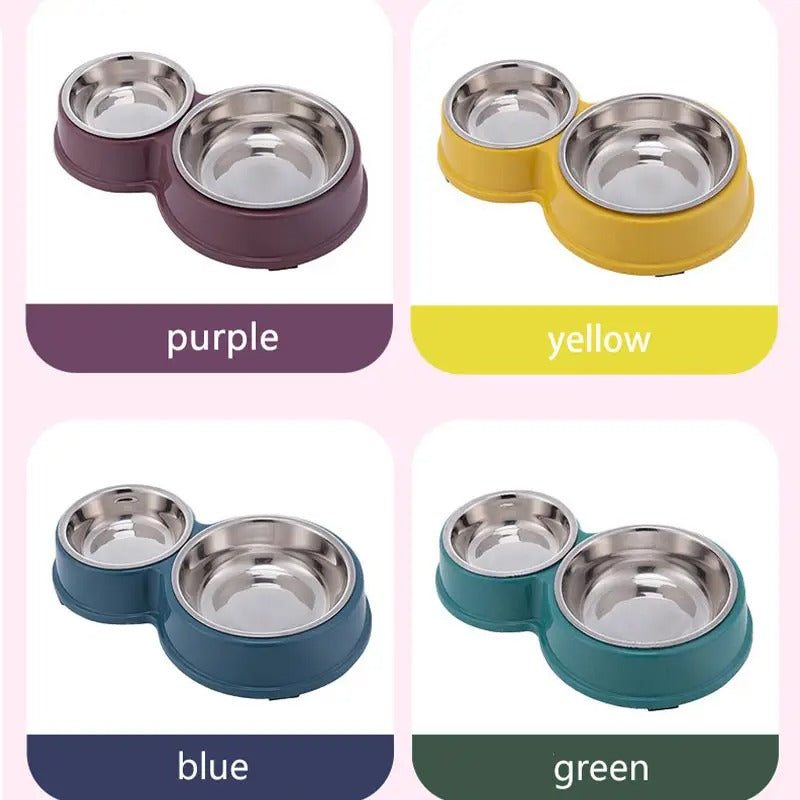 Large,Small Double Pet Bowl,for Cat Dog_CWMM5246