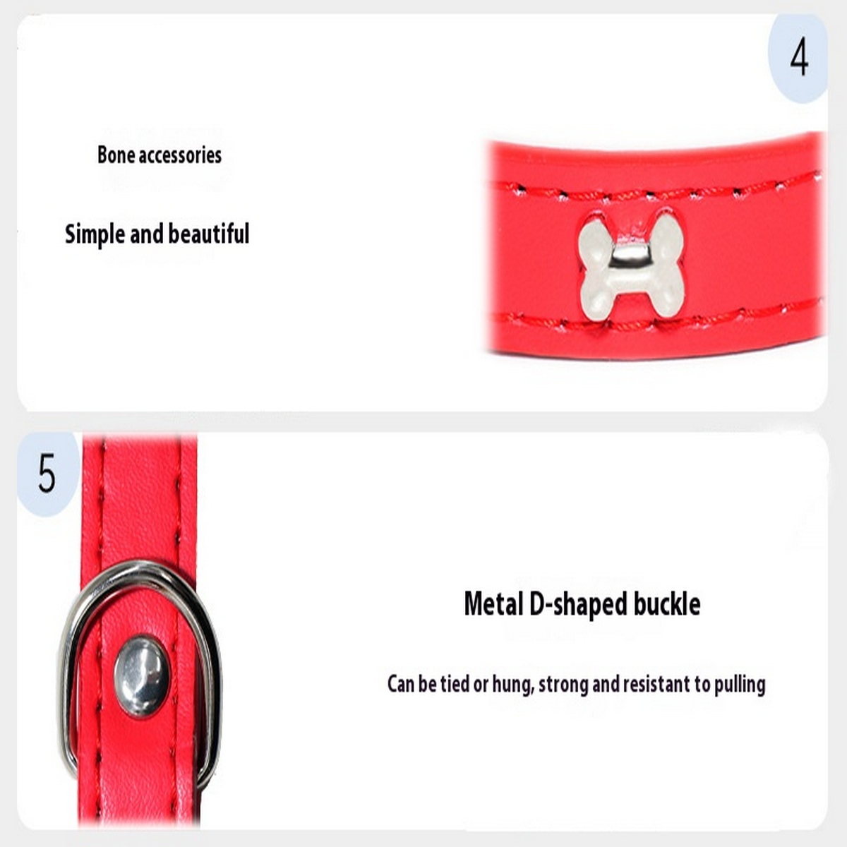 PU Dog Collar with Anti-Choke Design for All Dogs_CWMM7433