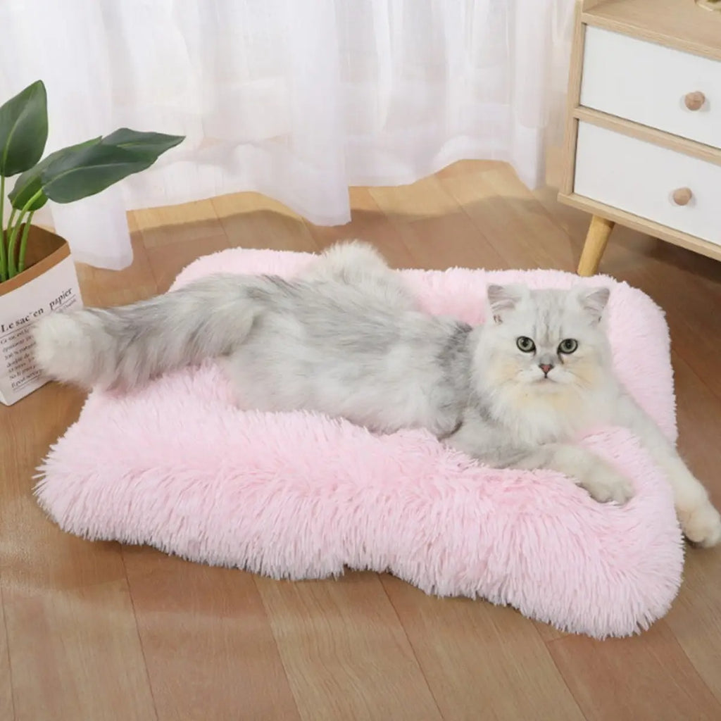 Fluffy Plush Pet Bed Mat for Dogs & Cats_CWMM5281
