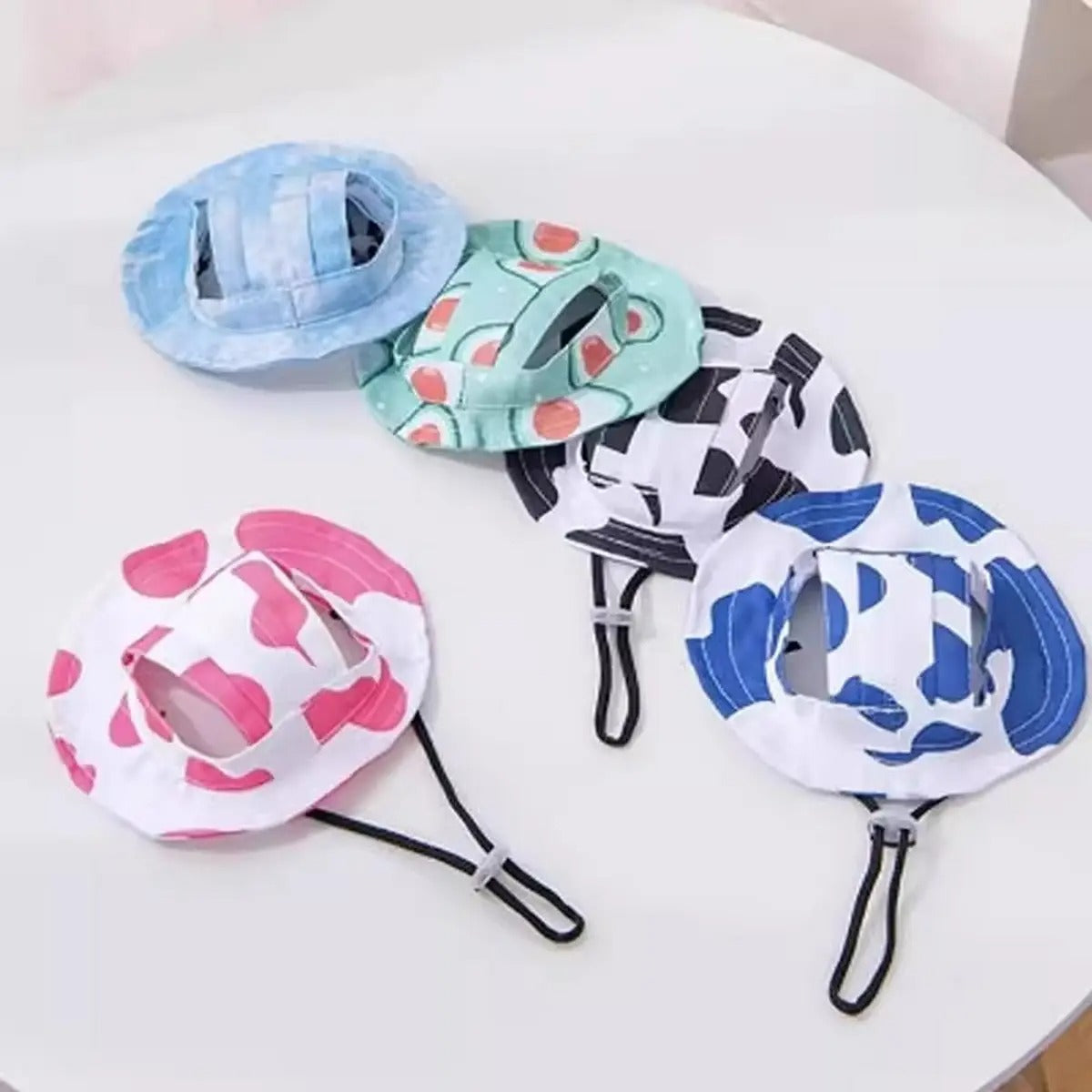 Cute Pet Sun Hat with Ear Holes for Cats & Dogs_CWMM6289