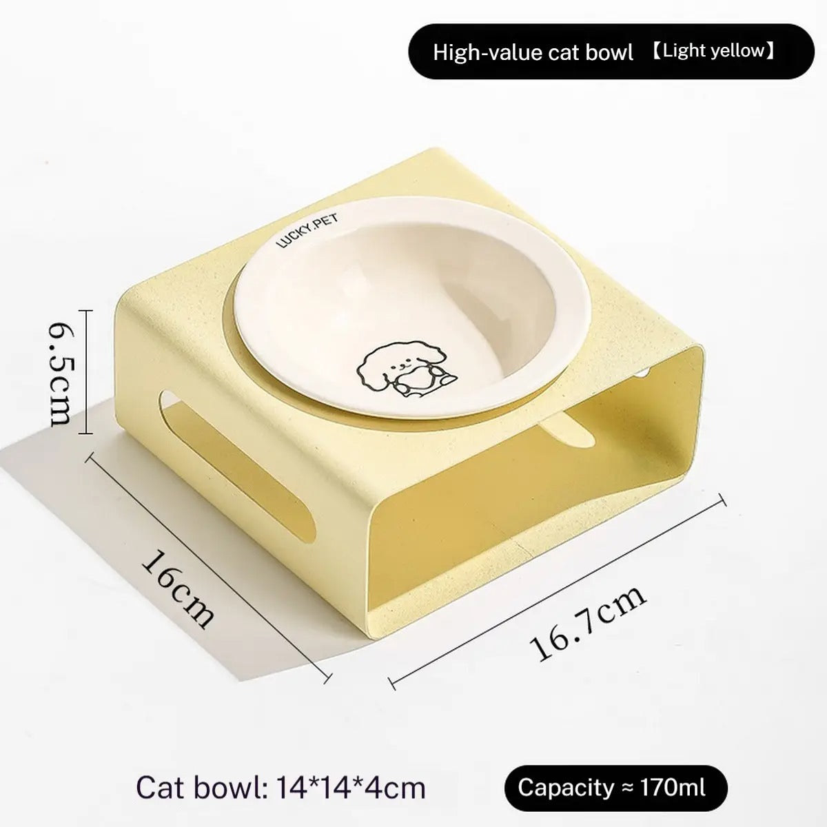 Non-Slip Elevated Cat & Dog Feeder Bowl_CWMM5943