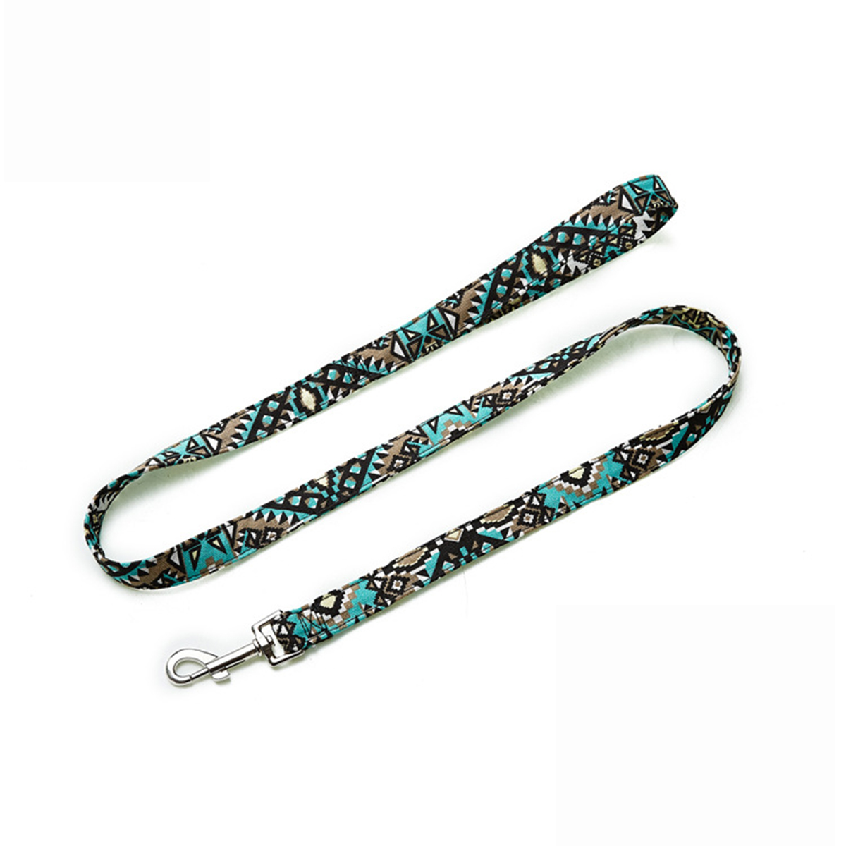Boho Dog Leash – Floral Ethnic Print Design_CWMM7613
