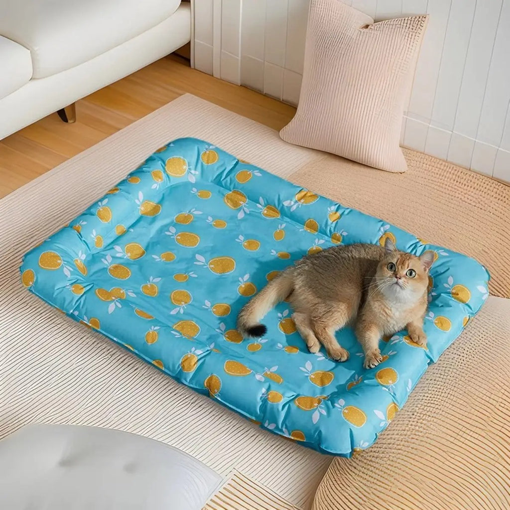 Cooling Cat Bed with Ice Mat,Pet Sleep Pad_CWMM7035