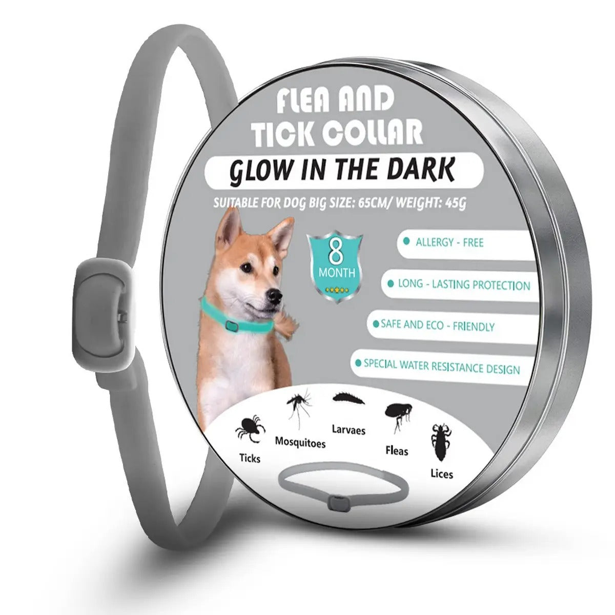 Glow Pet Flea and Tick Collar for Dogs and Cats_CWMM6500