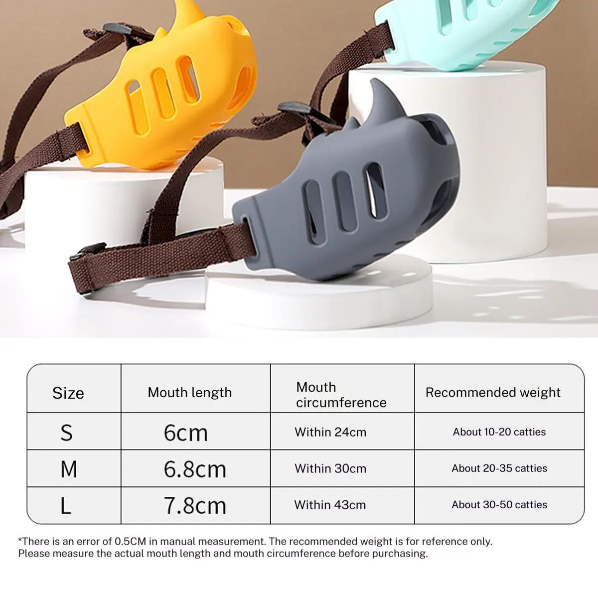 Dog Muzzle for Corgis & Shiba Inu-Anti-Bark & Bite_CWMM7264