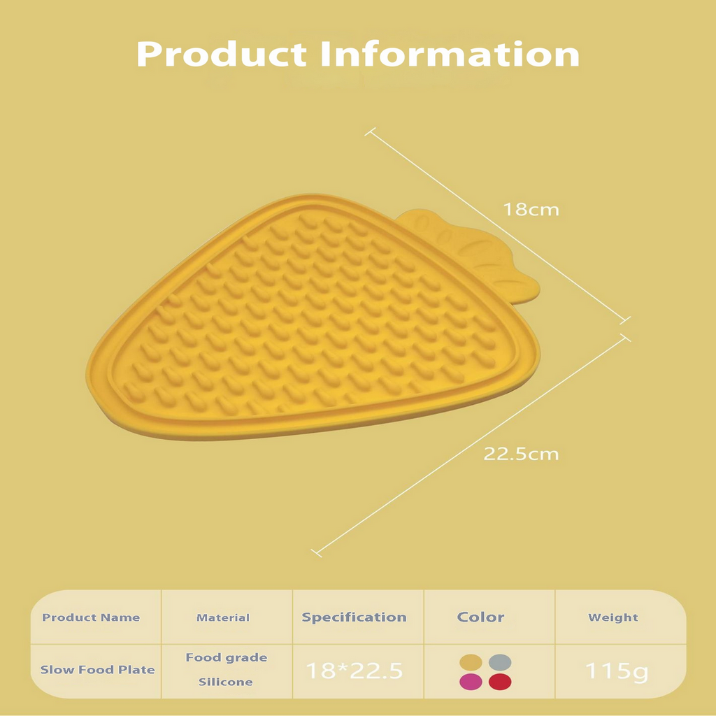 Carrot Shaped Pet Lick Mat – Anti-Choke Feeder_CWMM7165