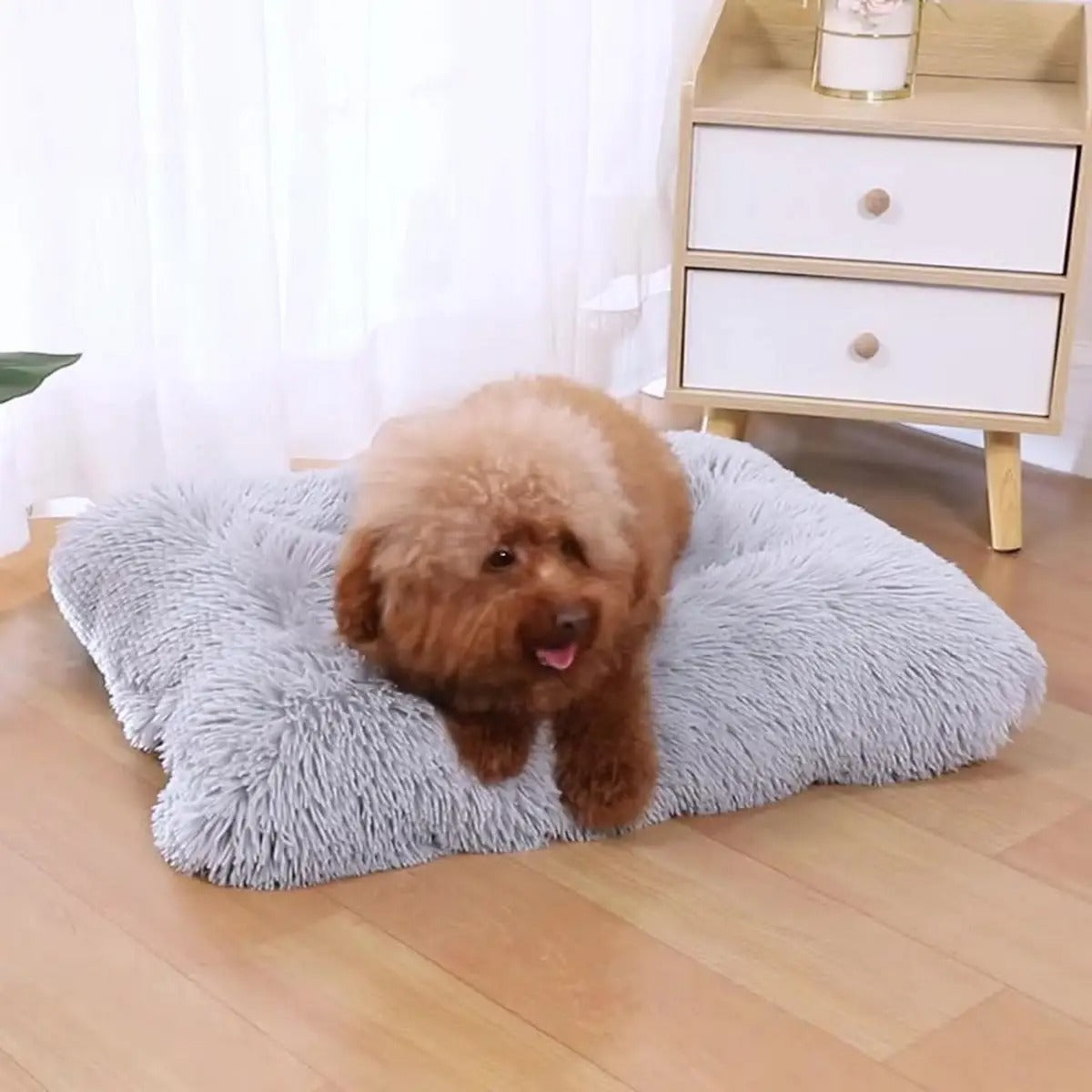 Fluffy Plush Pet Bed Mat for Dogs & Cats_CWMM5281