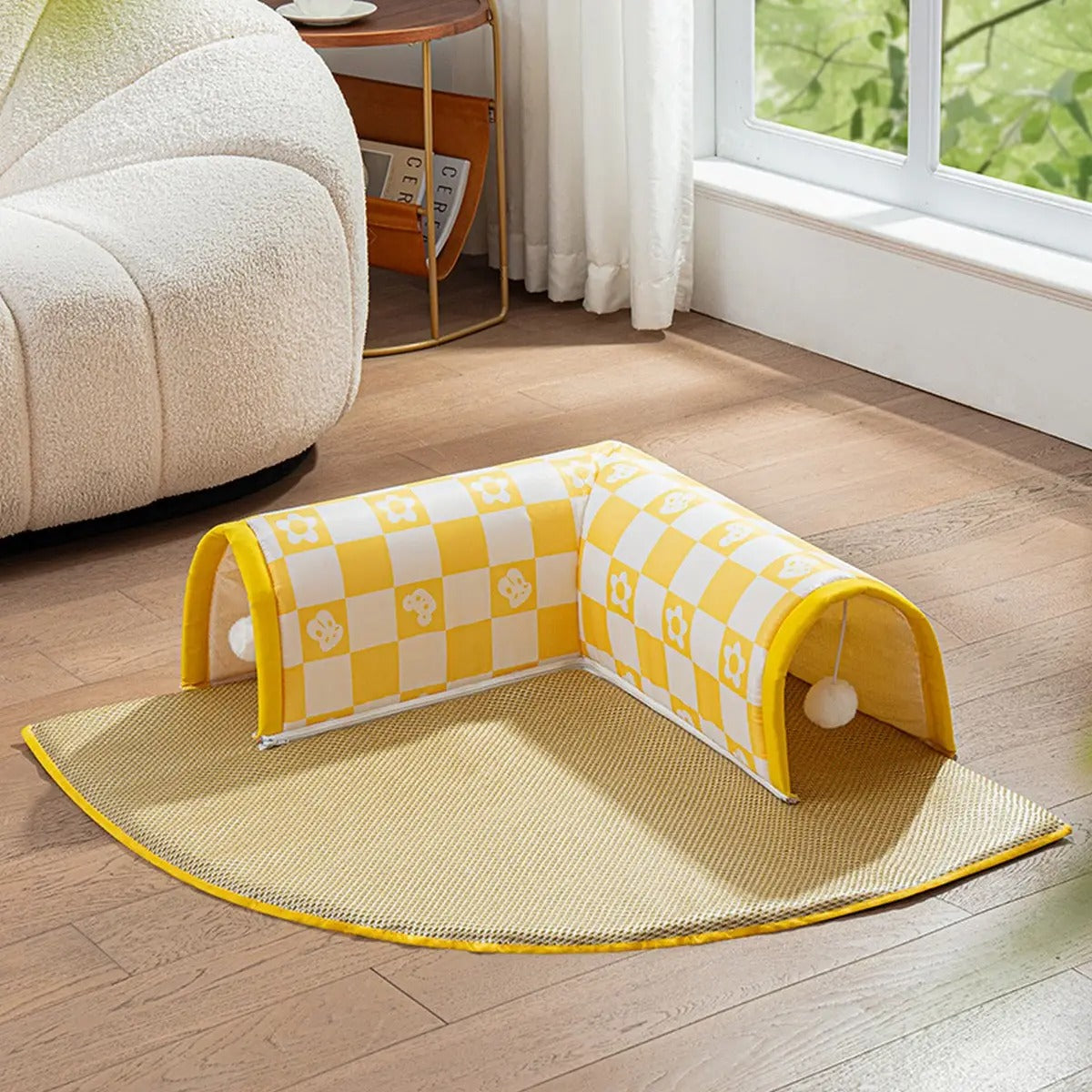 4-Season Cat Tunnel Bed, Removable, Secure & Cozy_CWMM7043