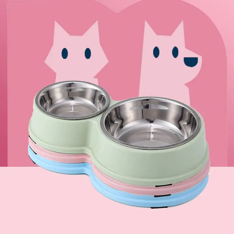 Large,Small Double Pet Bowl,for Cat Dog_CWMM5246