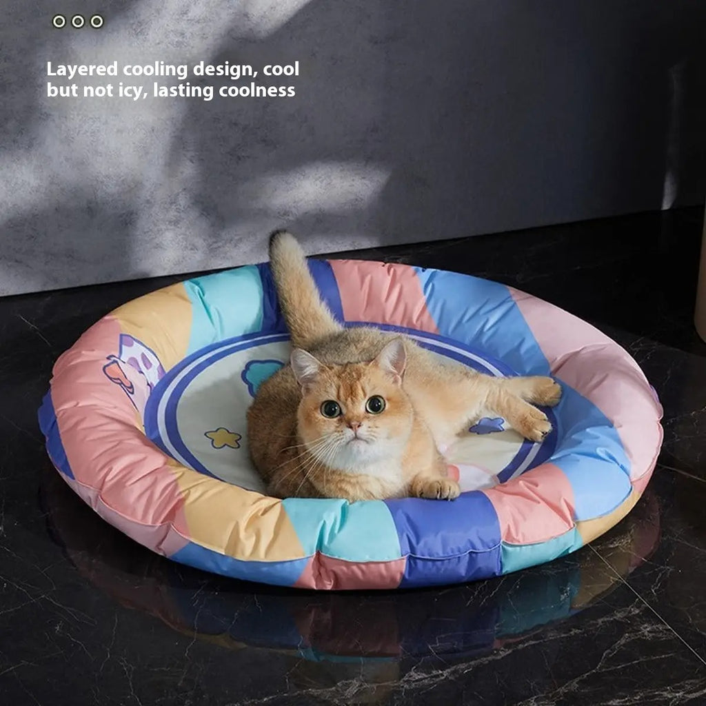 Cooling Cat Bed with Ice Mat,Pet Sleep Pad_CWMM7035