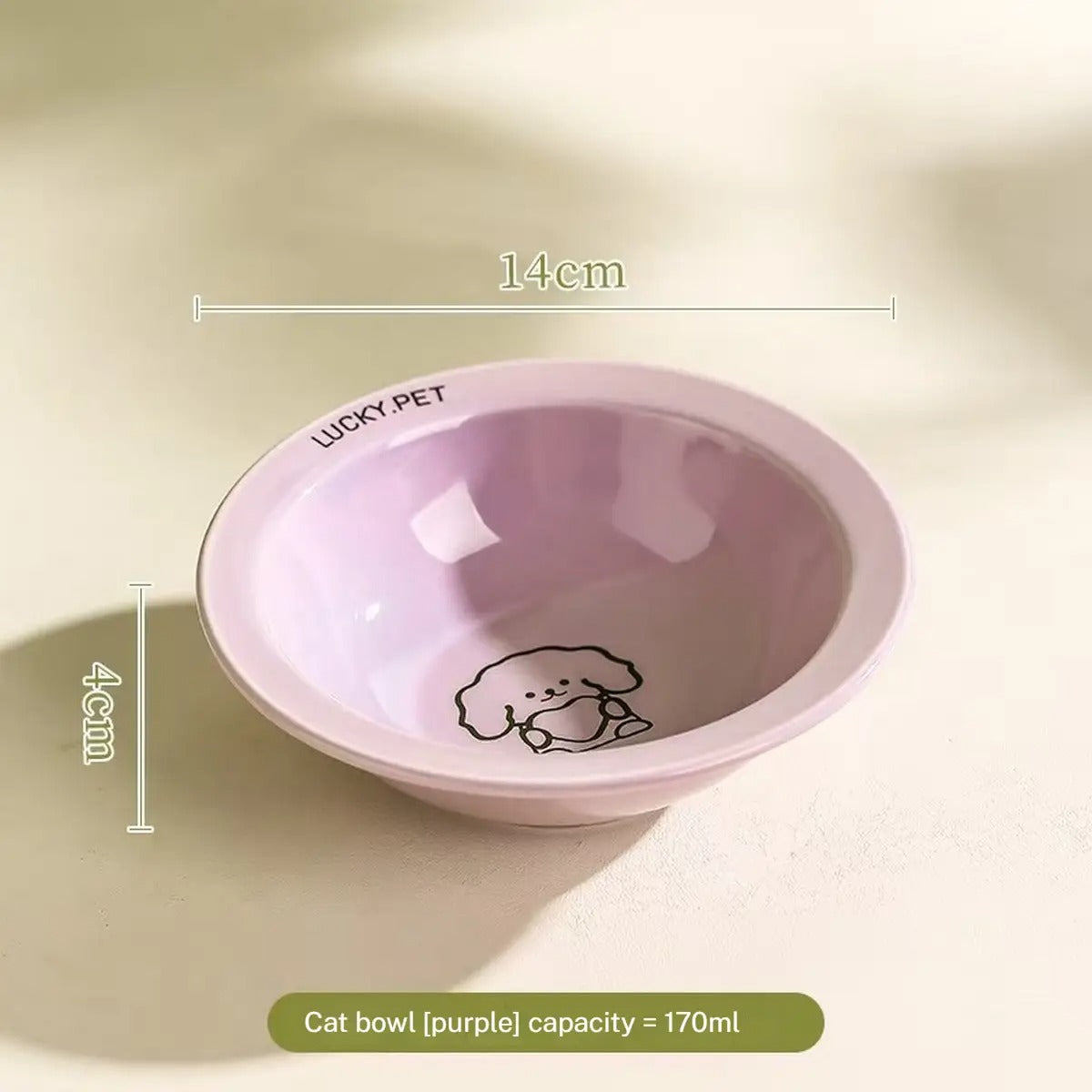 Non-Slip Elevated Cat & Dog Feeder Bowl_CWMM5943