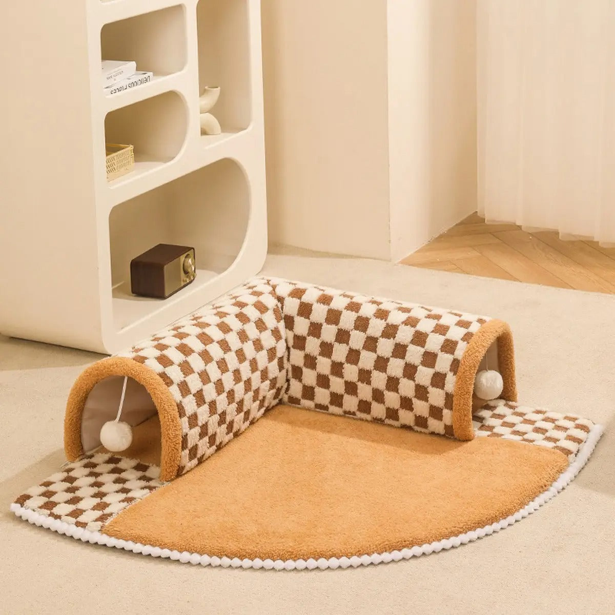 4-Season Cat Tunnel Bed, Removable, Secure & Cozy_CWMM7043