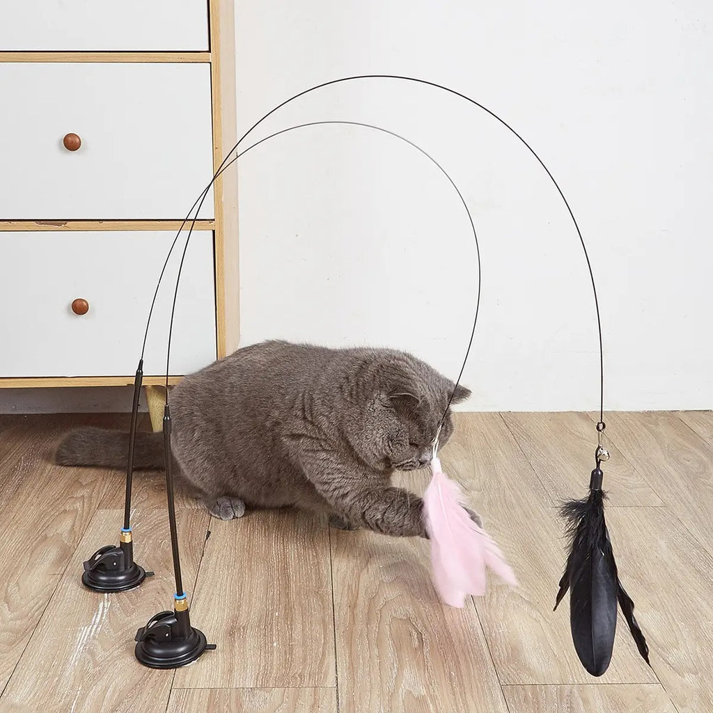 Cat Wand Toy with Suction Base – No Tipping_CWMM6797