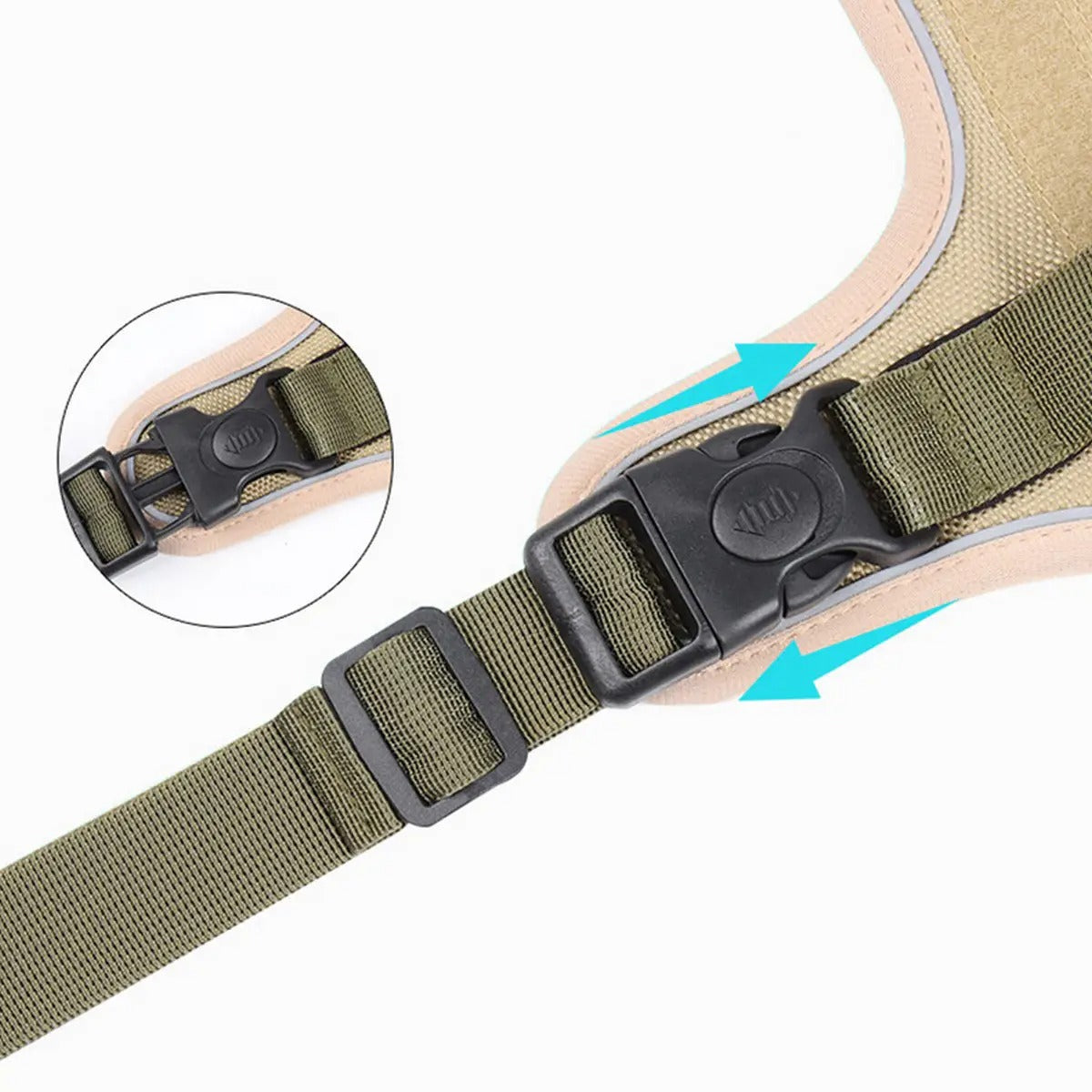 Large Dog Vest Harness for Outdoor Training Use_CWMM7301