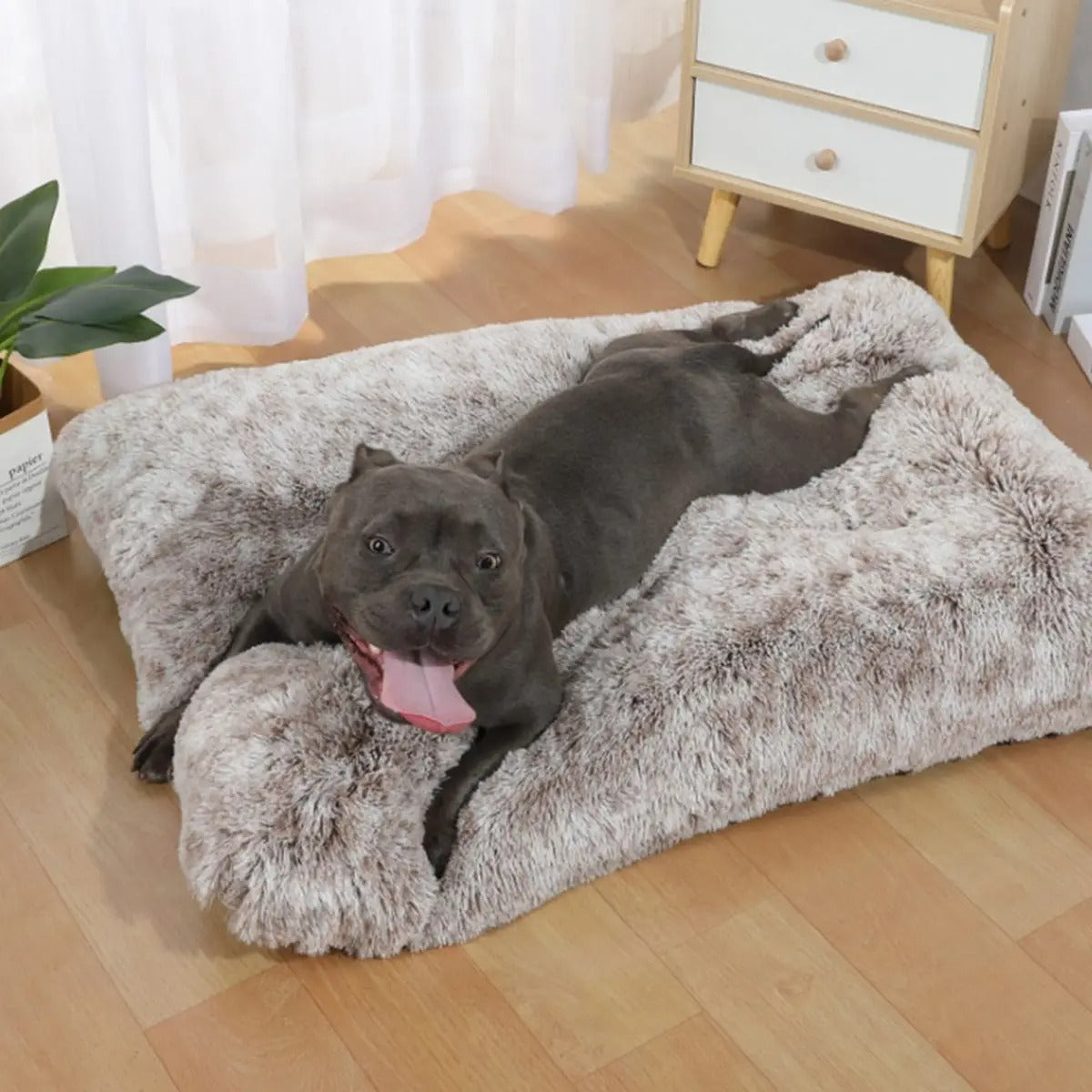 Fluffy Plush Pet Bed Mat for Dogs & Cats_CWMM5281