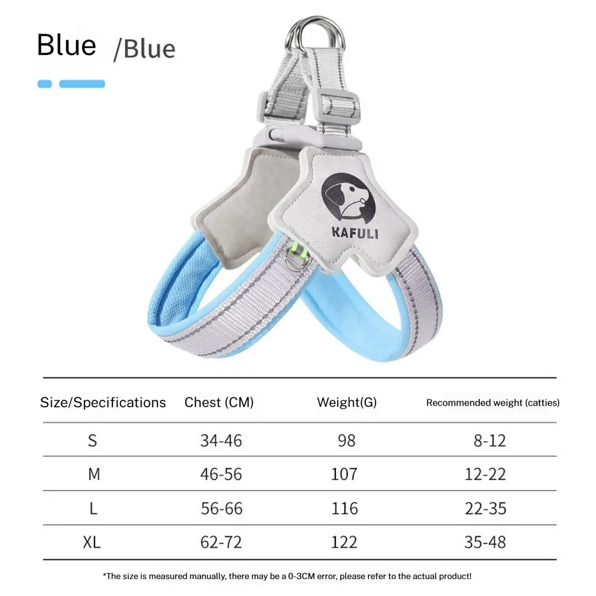 Corgi No-Pull Y Harness Adjustable Dog Vest Leash_CWMM7302