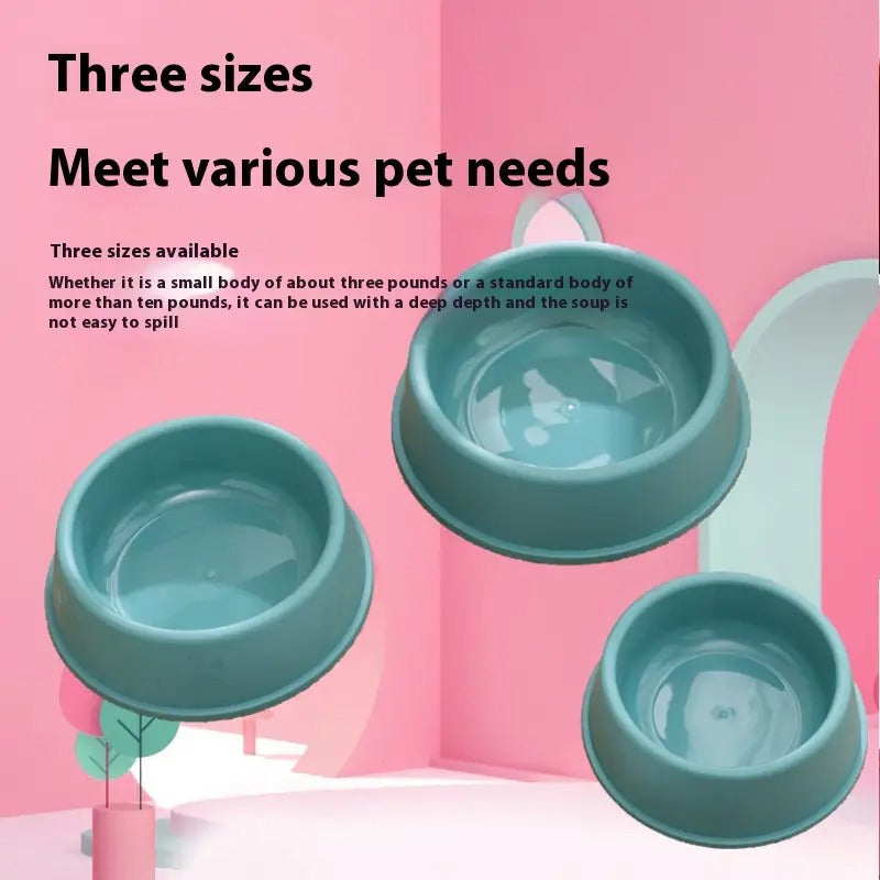 Dog Paw Print Dog Bowl Non-Slip Feeding Pet Bowl_CWMM5119