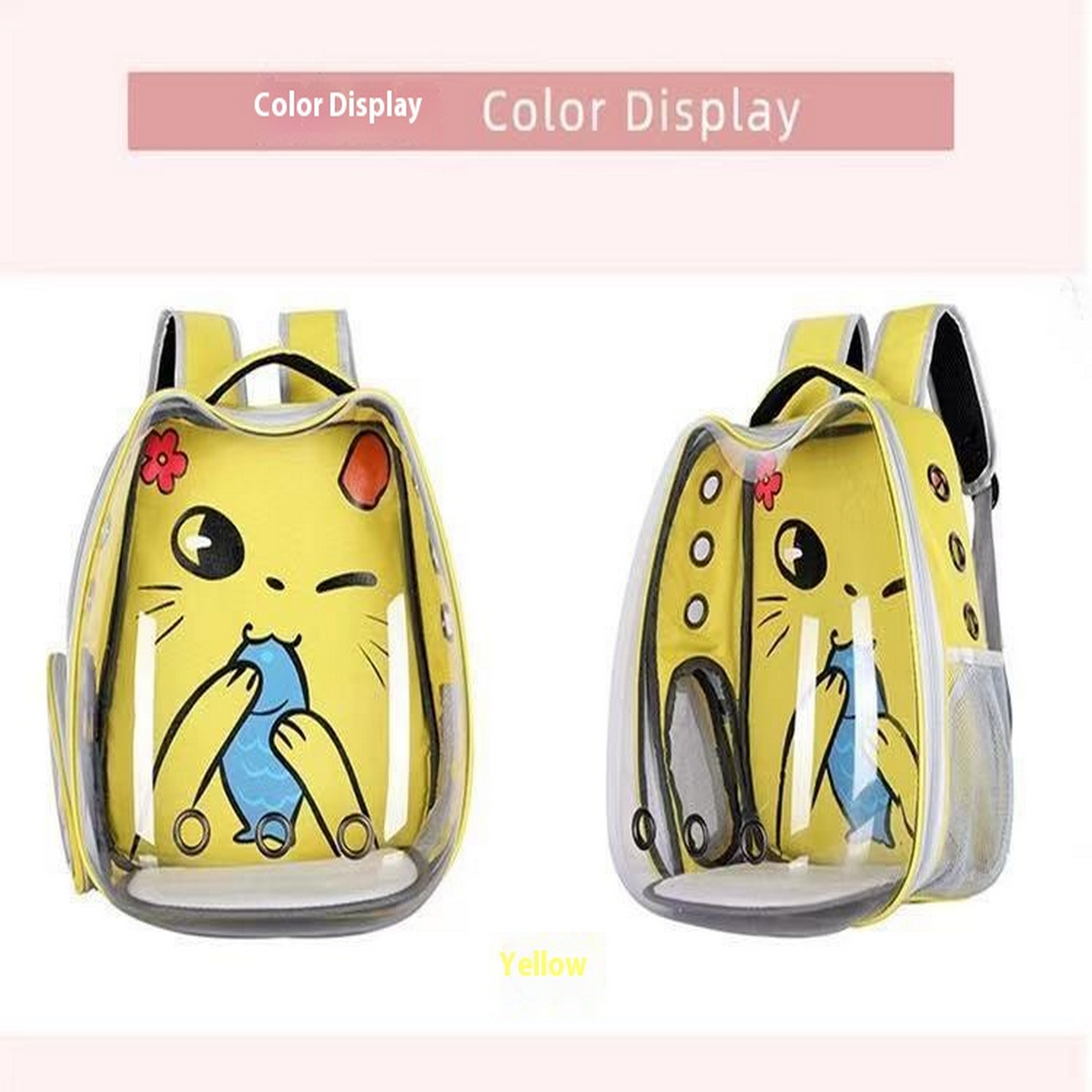 KittyTrek Cartoon Bubble Pet Backpack_CWMM6842