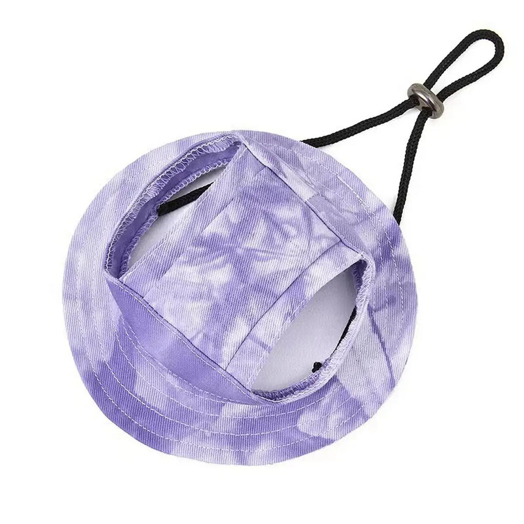 Adjustable Pet Sun Hat –Cute & Ear-Friendly Design_CWAH3698