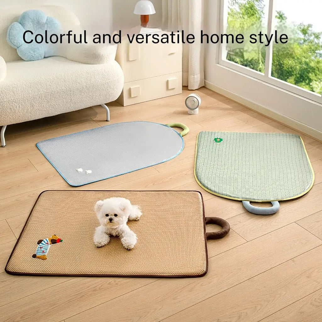 Breathable Woven Pet Cooling Mat – Summer Dog Pad_CWMM7032