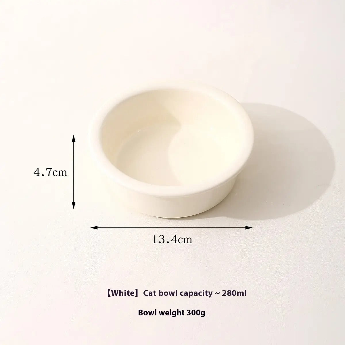 Creamy Style Pet Bowl with Bunny  Acrylic Stand_CWASC2515