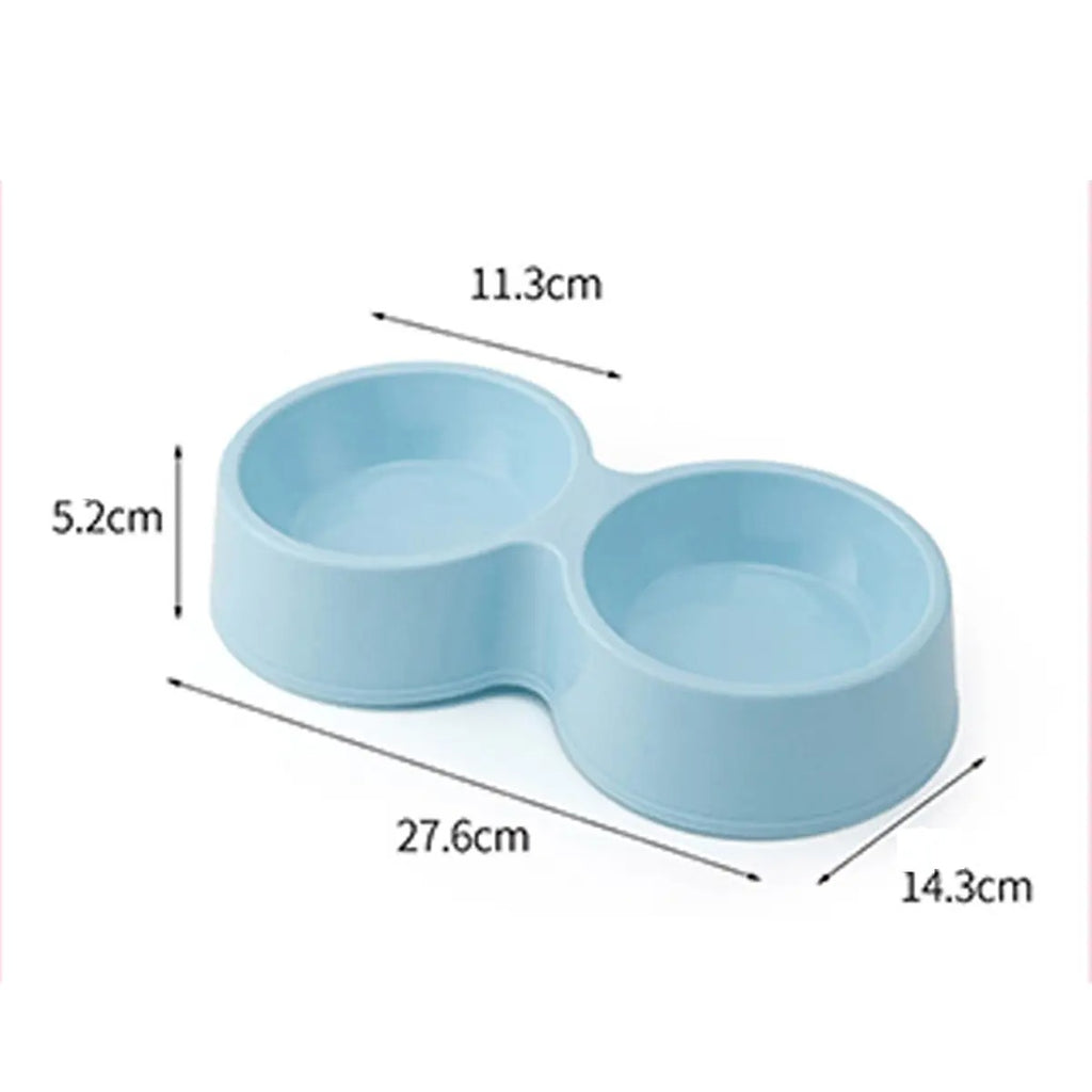 Double Pet Bowl Non-Slip Dog Cat Food Bowl_CWMM5113