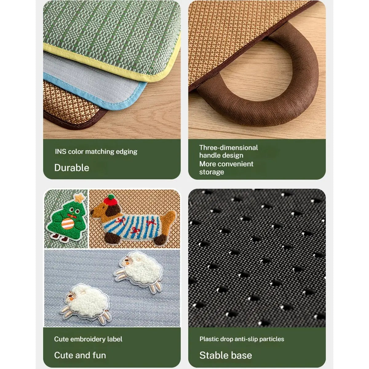 Breathable Woven Pet Cooling Mat – Summer Dog Pad_CWMM7032