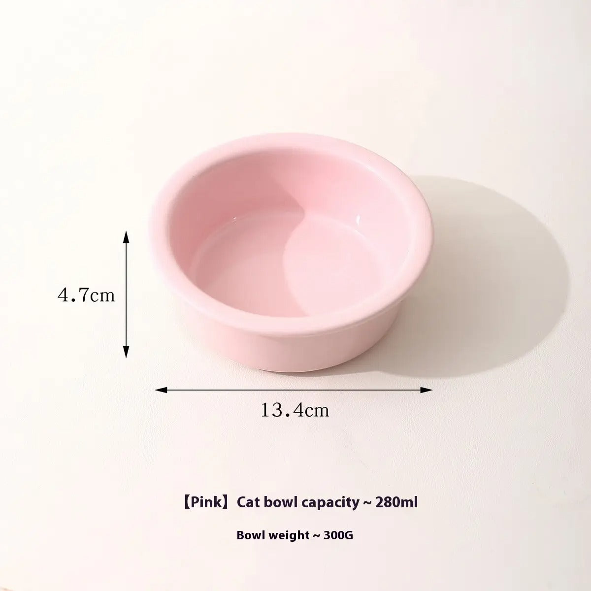 Creamy Style Pet Bowl with Bunny  Acrylic Stand_CWASC2515