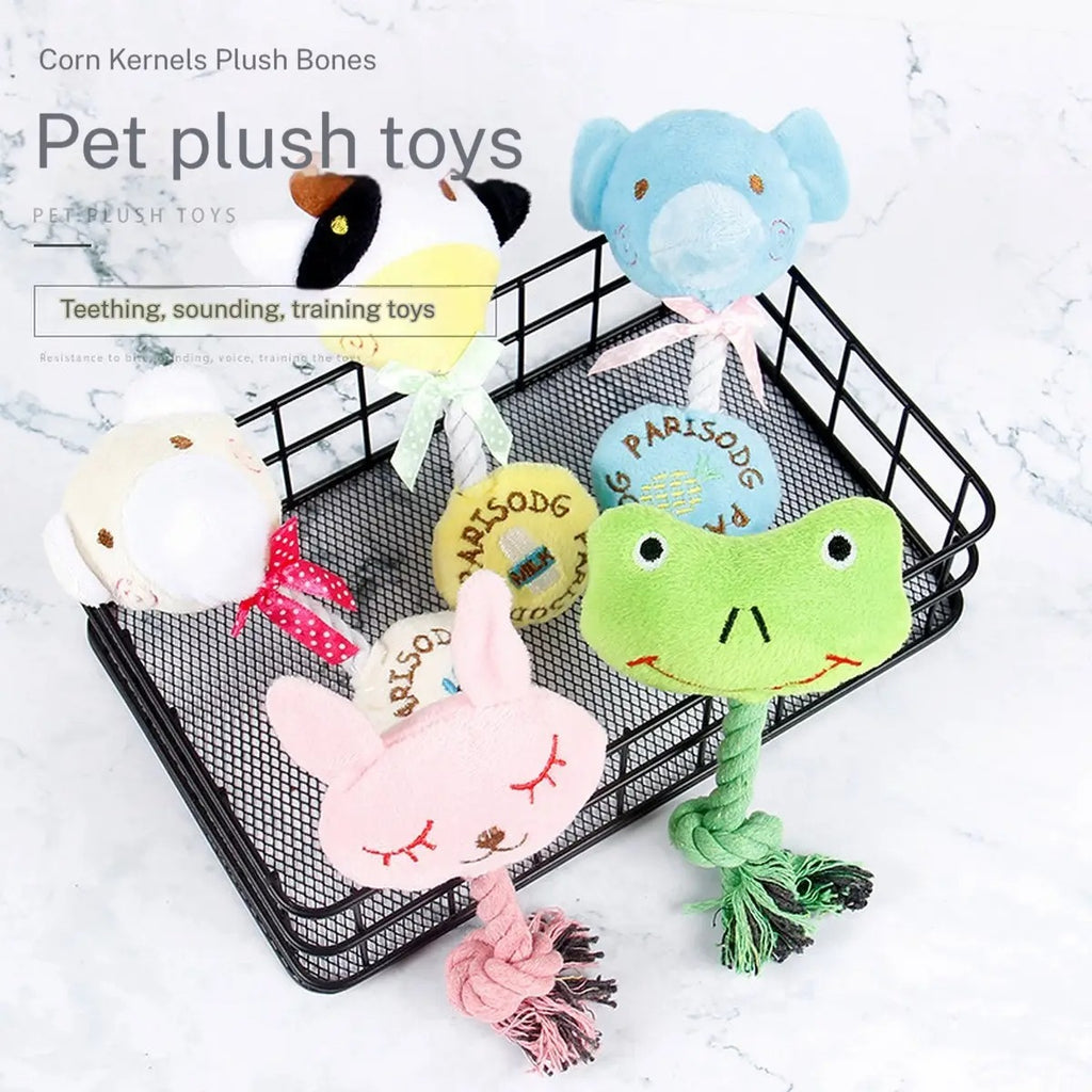 Durable Plush Rope Dog Toy, - Pet Supplies_CWMM5462