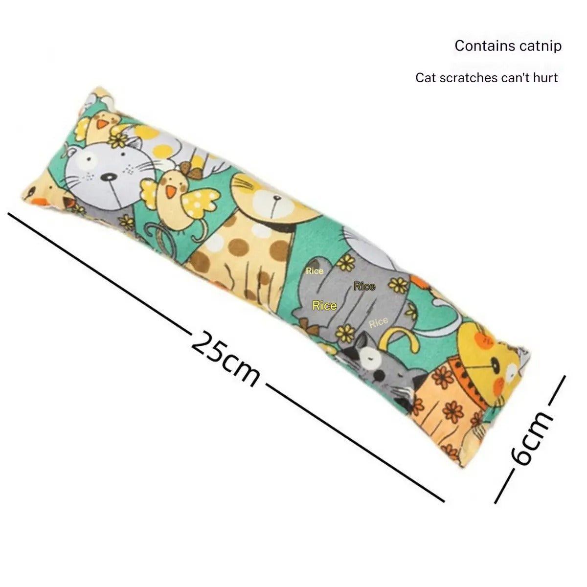 Catnip Pillow Toy – Cat Kicker Chew & Scratch Toy_CWMM6801