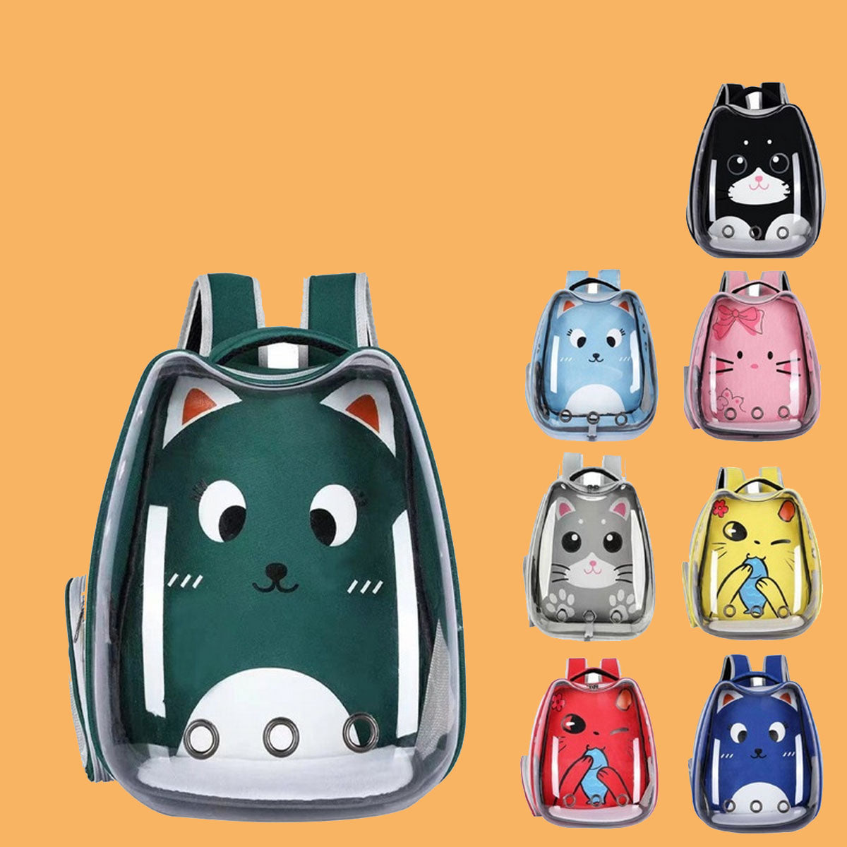 KittyTrek Cartoon Bubble Pet Backpack_CWMM6842