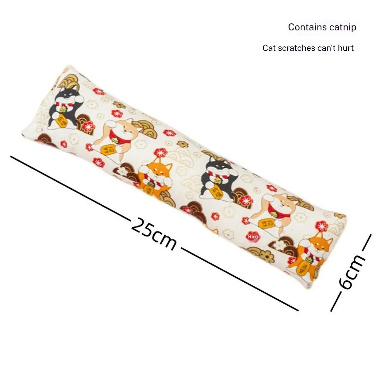 Catnip Pillow Toy – Cat Kicker Chew & Scratch Toy_CWMM6801