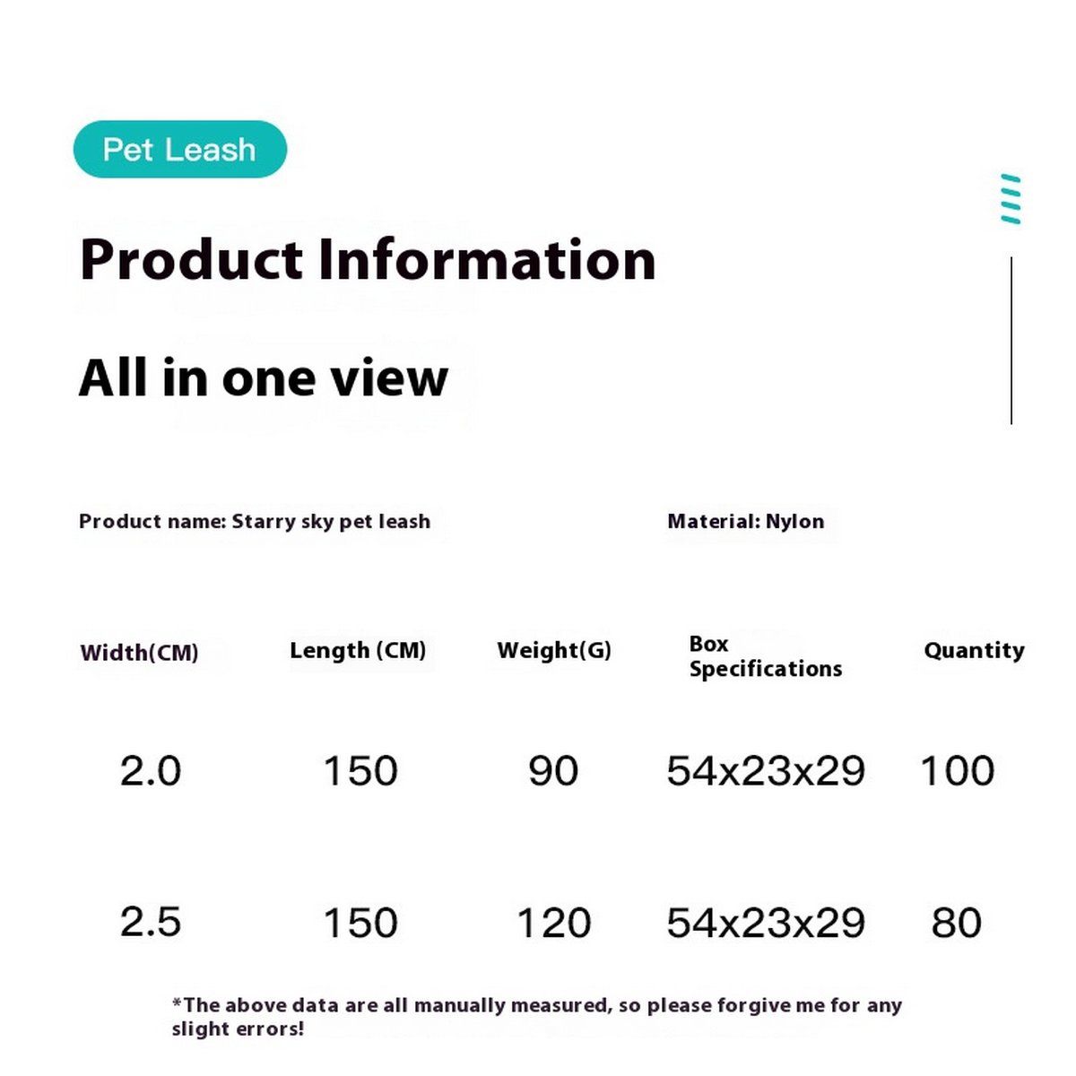 Durable Dog Lead – PU Handle & Metal Hook_CWMM7607