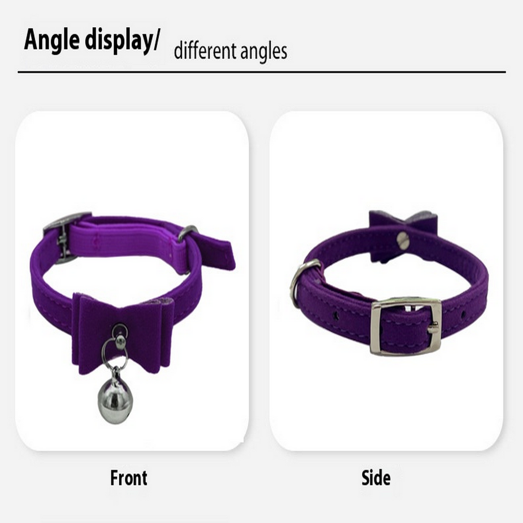 Bow & Bell Pet Collar for Cats & Small Dogs_CWMM7430