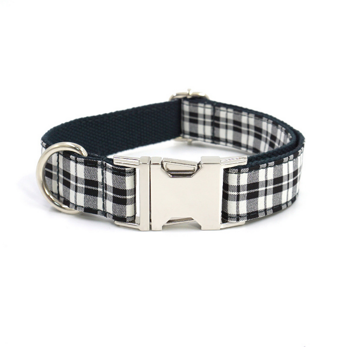 British Style Checkered Dog Collar Set_CWMM7088