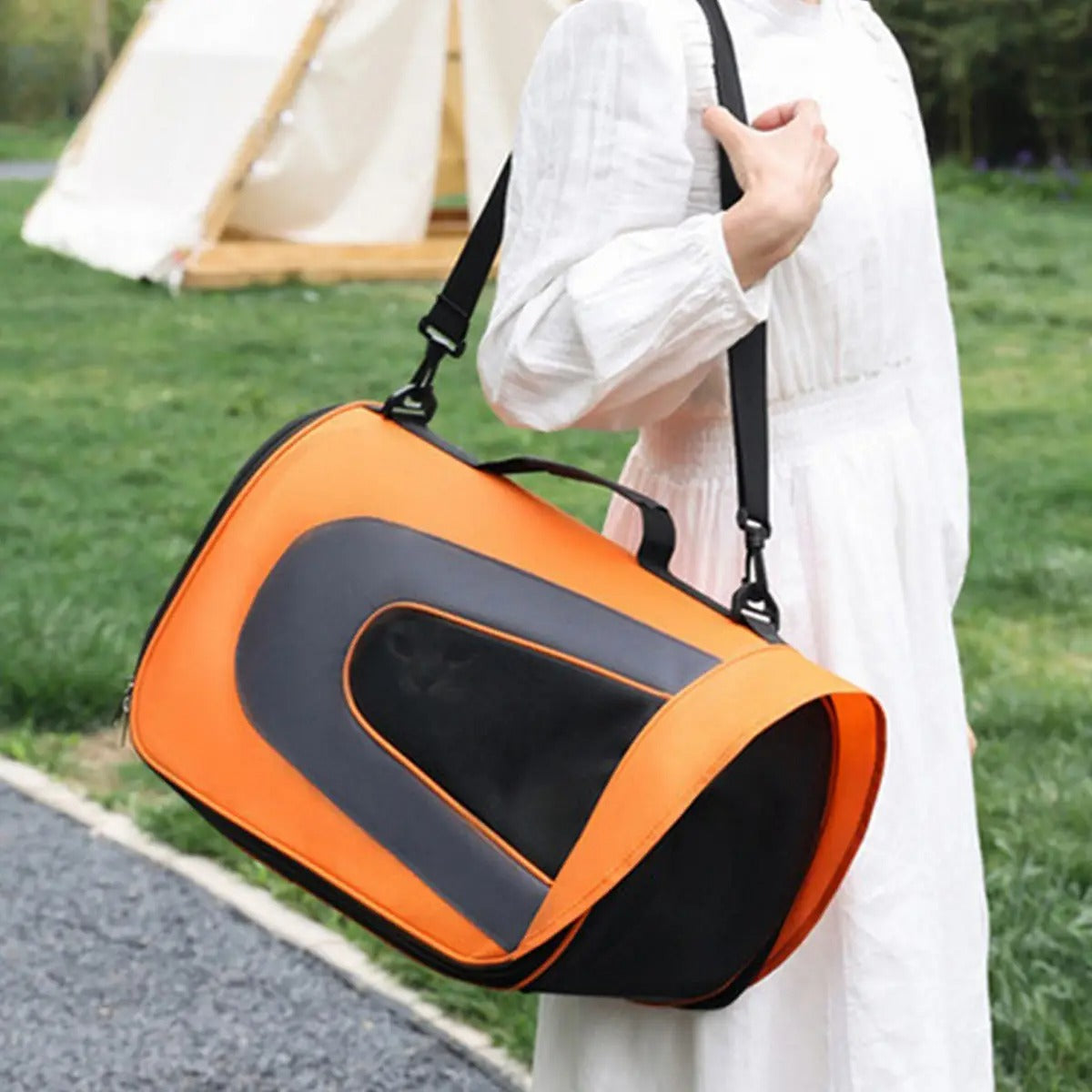 Breathable Cat Carrier Tote with Shoulder Strap_CWMM6932