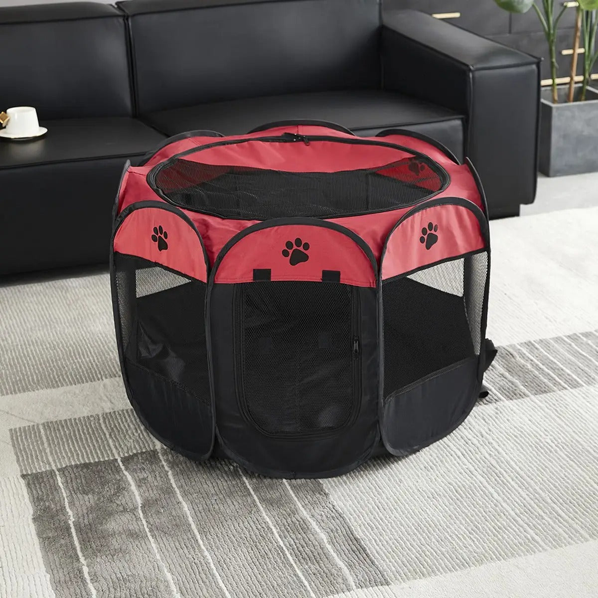 Foldable Waterproof Pet Playpen with Removable_CWMM5884