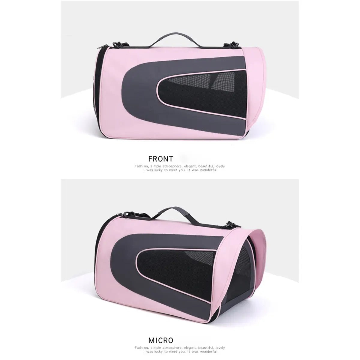 Breathable Cat Carrier Tote with Shoulder Strap_CWMM6932