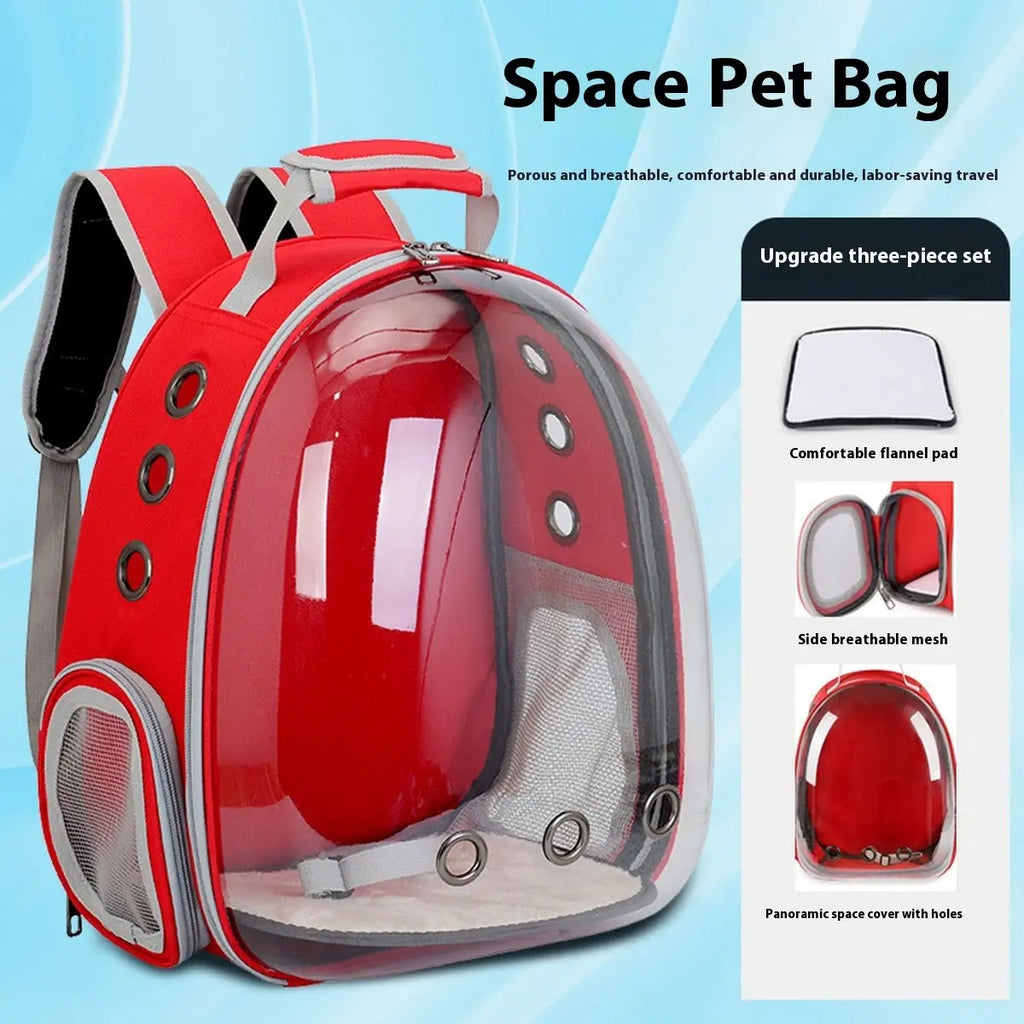 Large Transparent Pet Backpack for Cats & Dog_CWMM6033