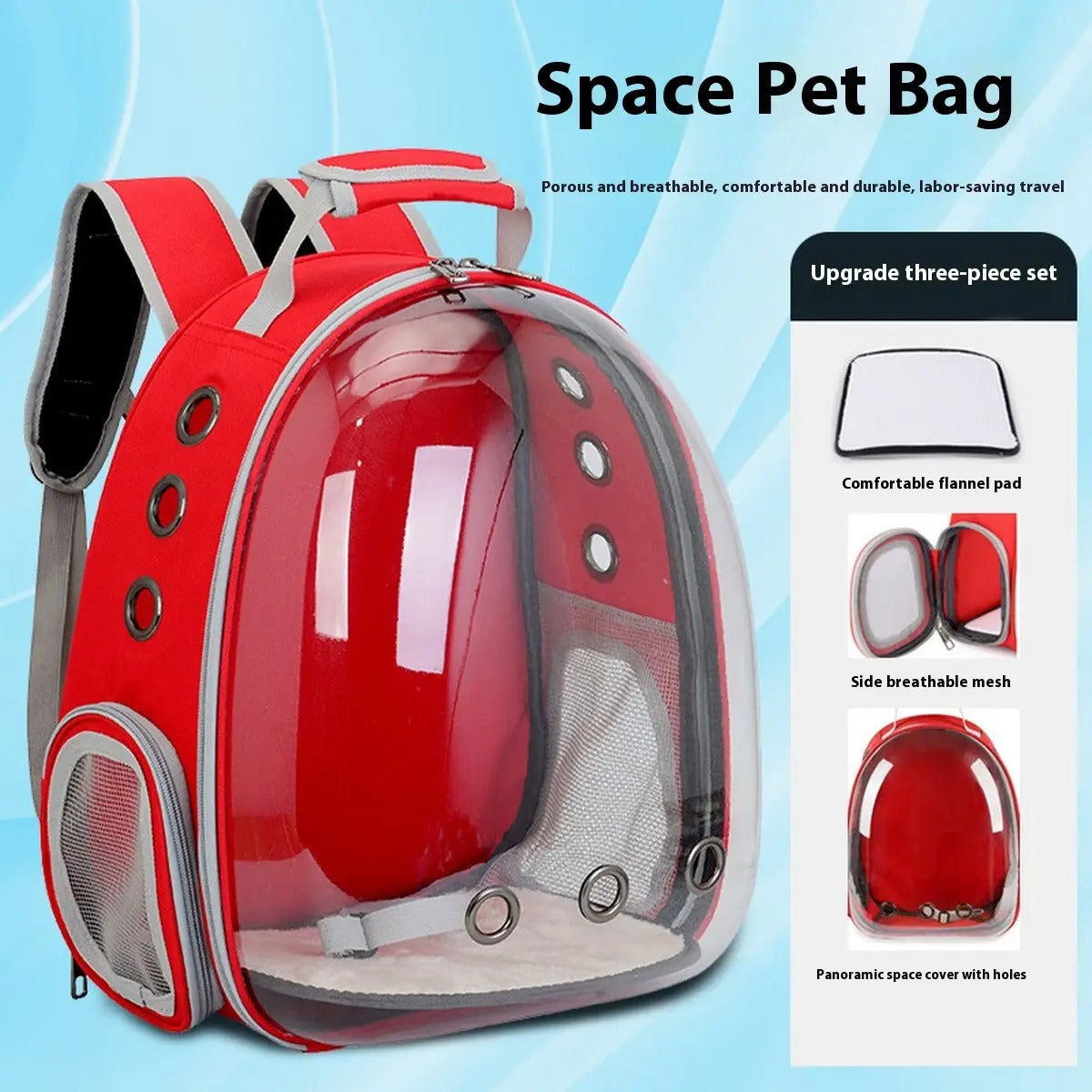 Large Transparent Pet Backpack for Cats & Dog_CWMM6033
