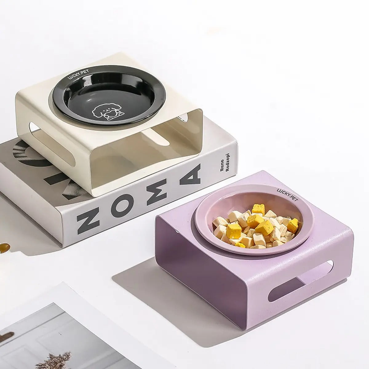Non-Slip Elevated Cat & Dog Feeder Bowl_CWMM5943