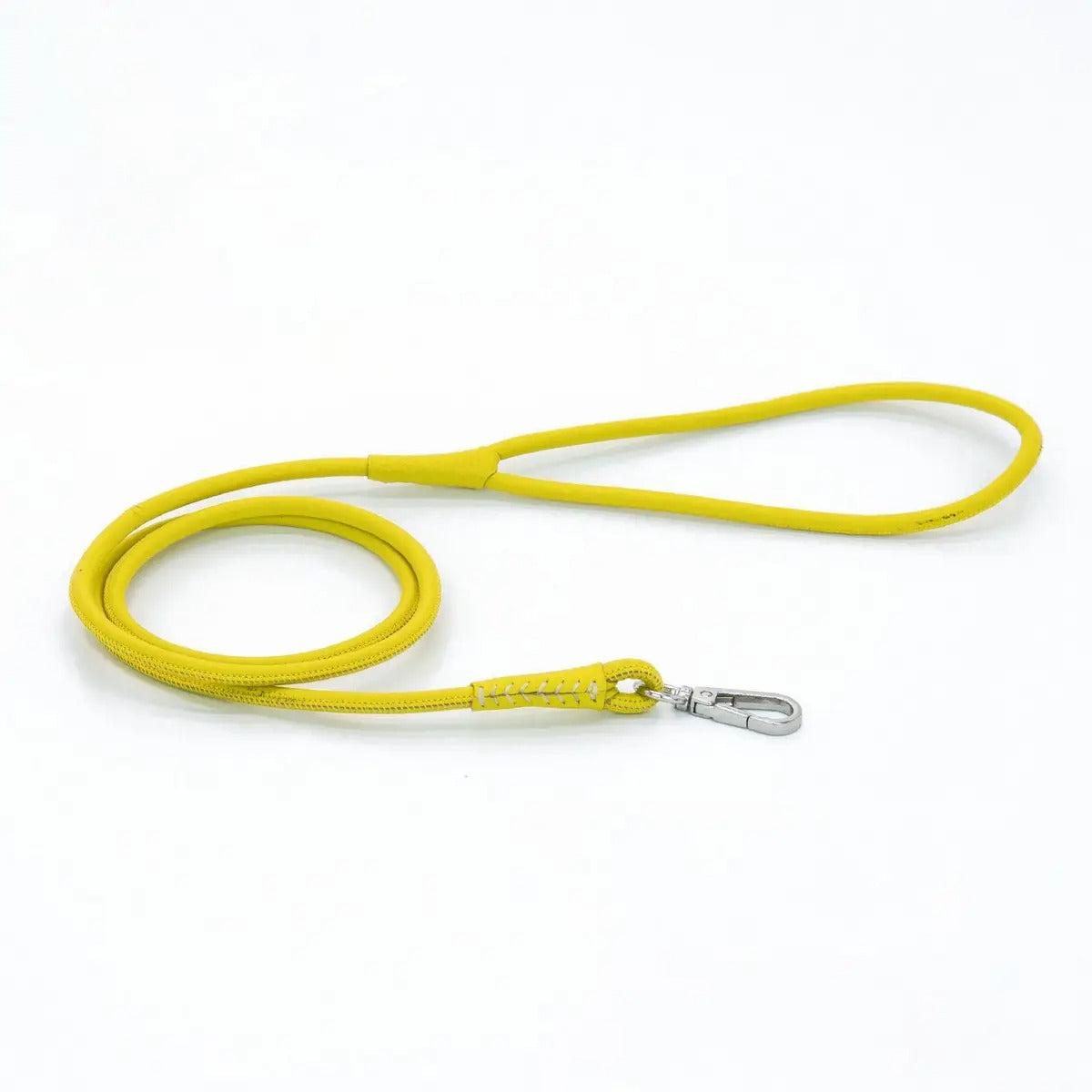 Genuine Leather Round Dog Leash for Small Breeds_CWMM7726